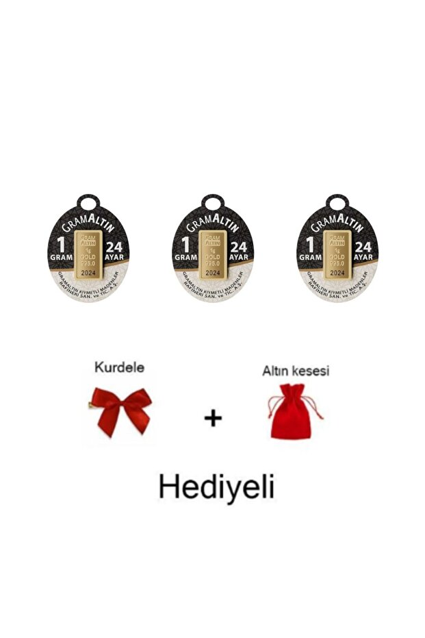 3 Adet 1 gr 24 Ayar (995) Altın Tütsülük Hediye - 4