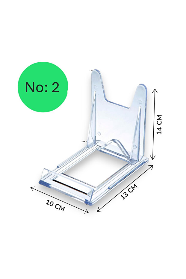 Teşhir Ayakları Sürgülü 14x10x13 Ayak No:2 Çerçeve Tabak Teşhir Ayağı Stand Pleksi Şövalye - 3