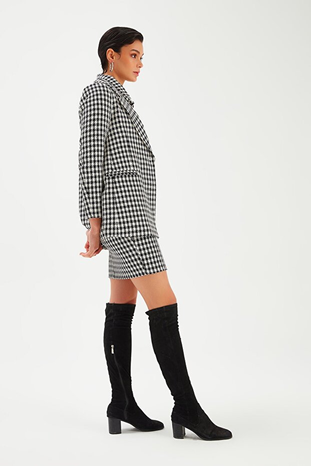 سترة بنمط هاوندزتوث - أسود - 1