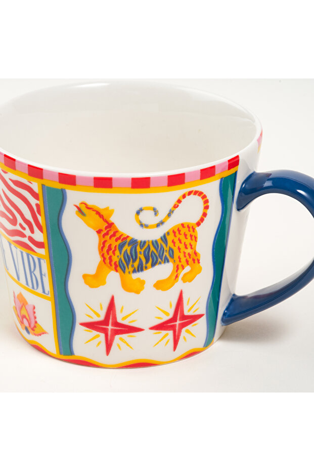 Luohu Porselen Kupa 360 Ml Renkli - 4