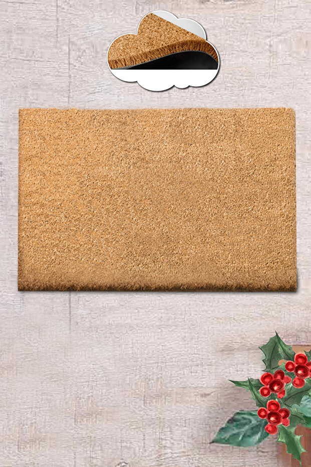 COCO BASIC Doğal Koko Paspas,Kıl Kapı Önü Paspası - 1