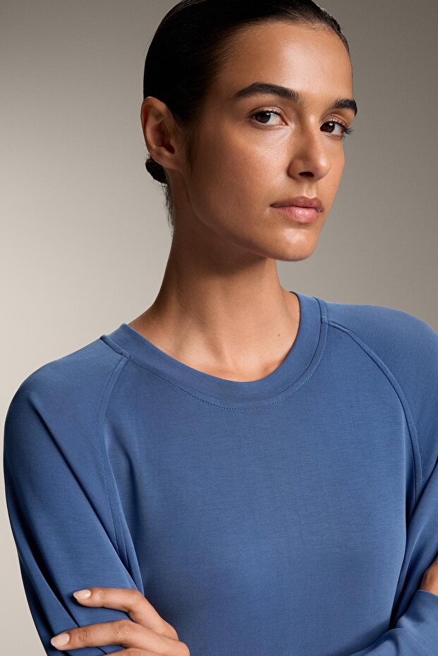 Oversize modal fitilli sweatshirt - 3