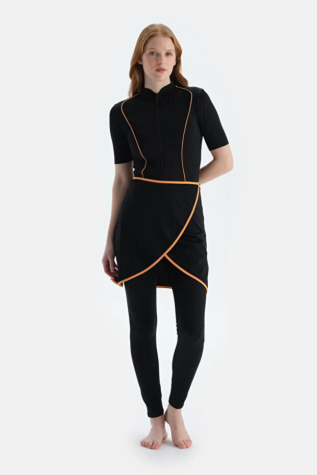 Siyah Fermuarlı Kk. 3 Parçalı Set - 1