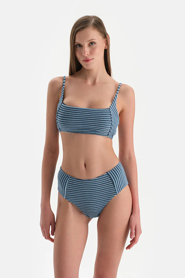 Lacivert Bralet Bikini Üstü - 4