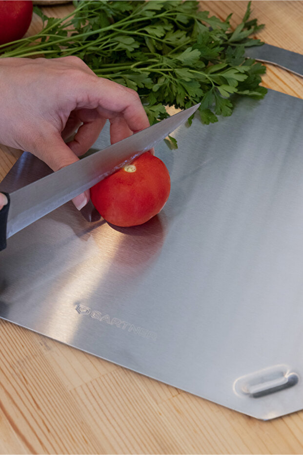 Chopping Board - Large Size - Stainless Steel - 29X38 cm