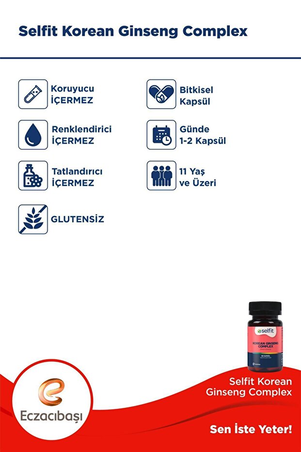 Korean Ginseng Complex 30 Kapsül - 4