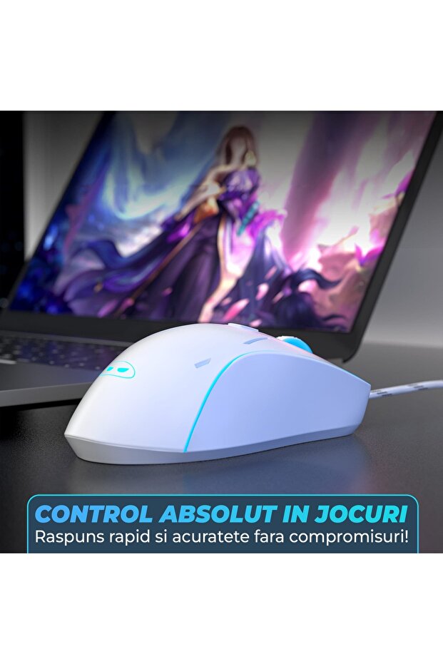 Gaming Keyboard Mouse Combo Set RGB Wired USB Ergonomic 104 Keys Anti-Ghosting - 3