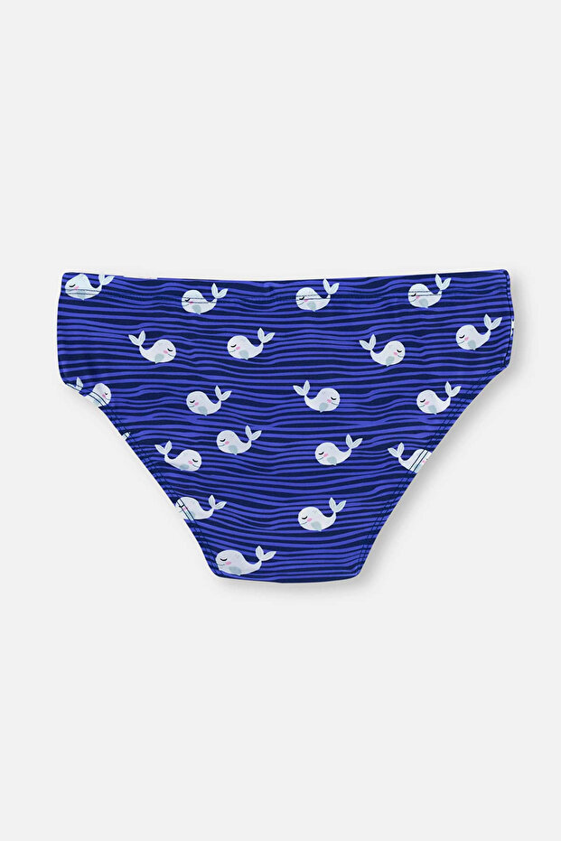 Sax Erkek ÇocukBalık Desenli Slip Mayo - 2