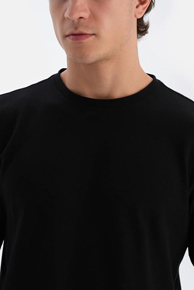 Antrasıt Boru Paça Örme Pantolon - 5