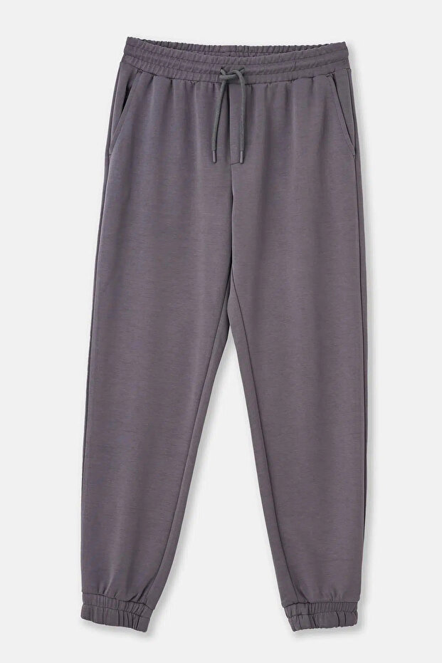 Füme Jogger Paça Eşofman Altı - 6
