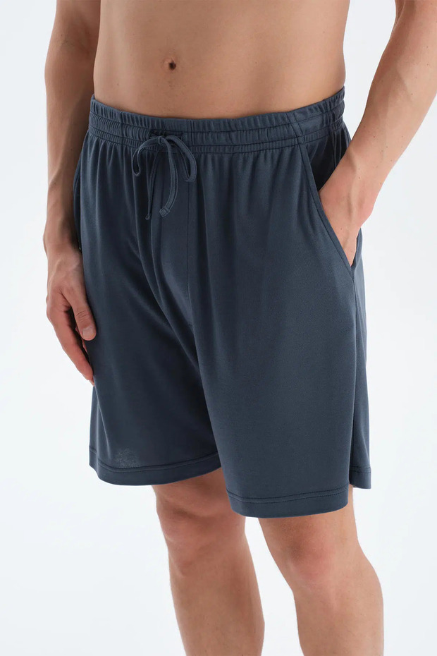 Indigo Cool Touch Patlı Ve Kordonlu Örme Şort - 5