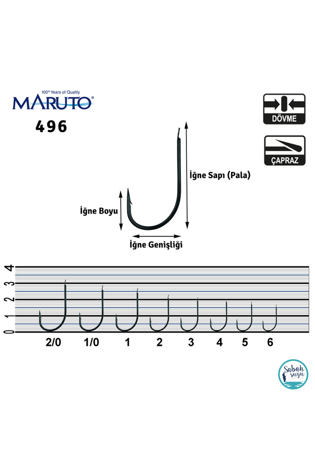 496 Tekli İğne Mavi #3 (50 adet) - 2