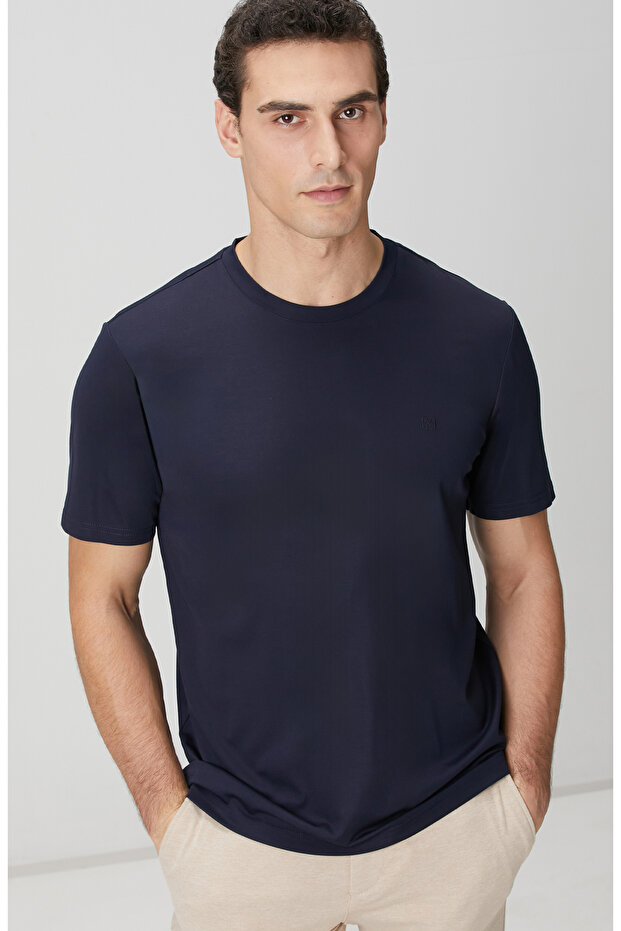 Lacivert Basic T-shirt - 2