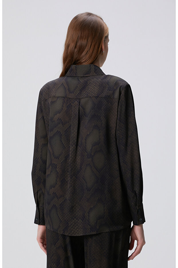 Haki Desenli Gömlek - 6