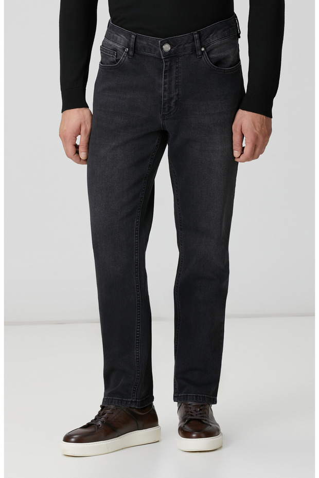 Antrasit Denim Pantolon - 2