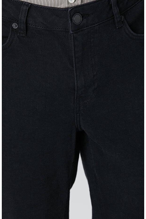Siyah Denim Pantolon - 4