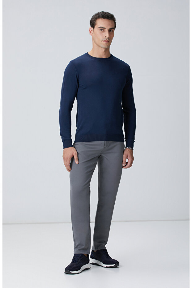 Gri Casual Pantolon - 1