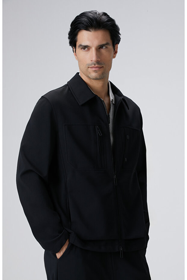 N-Tech Siyah Dış Gömlek - 4