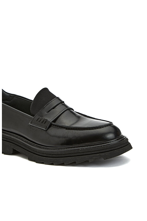 Siyah Erkek Deri Loafer - 6