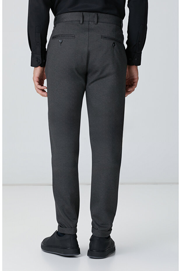 Antrasit Jogger Örme Pantolon - 3