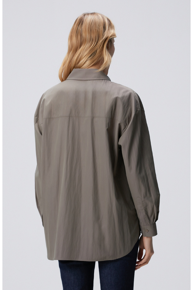 Açık Haki Gömlek - 5
