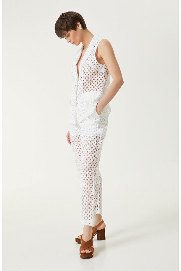 Beyaz Takım Pantolon - 2