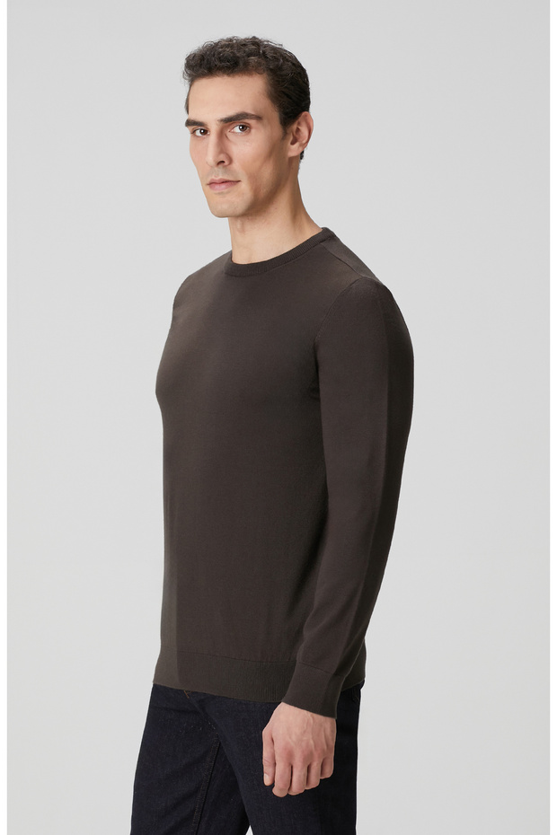 Haki Basic Triko Kazak - 4