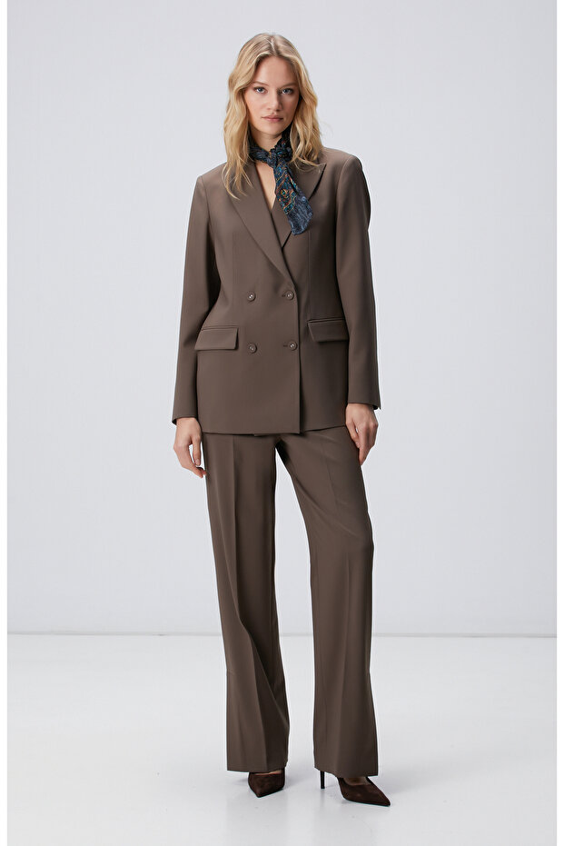 Vizon Yün Karışımlı Ceket - 3