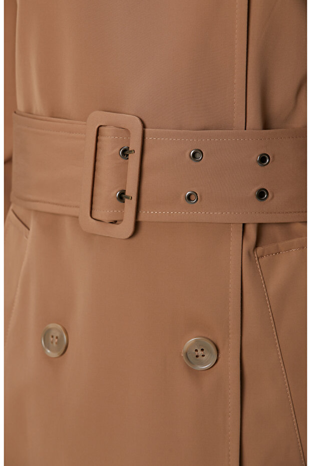 Koyu Bej Pardösü - 7