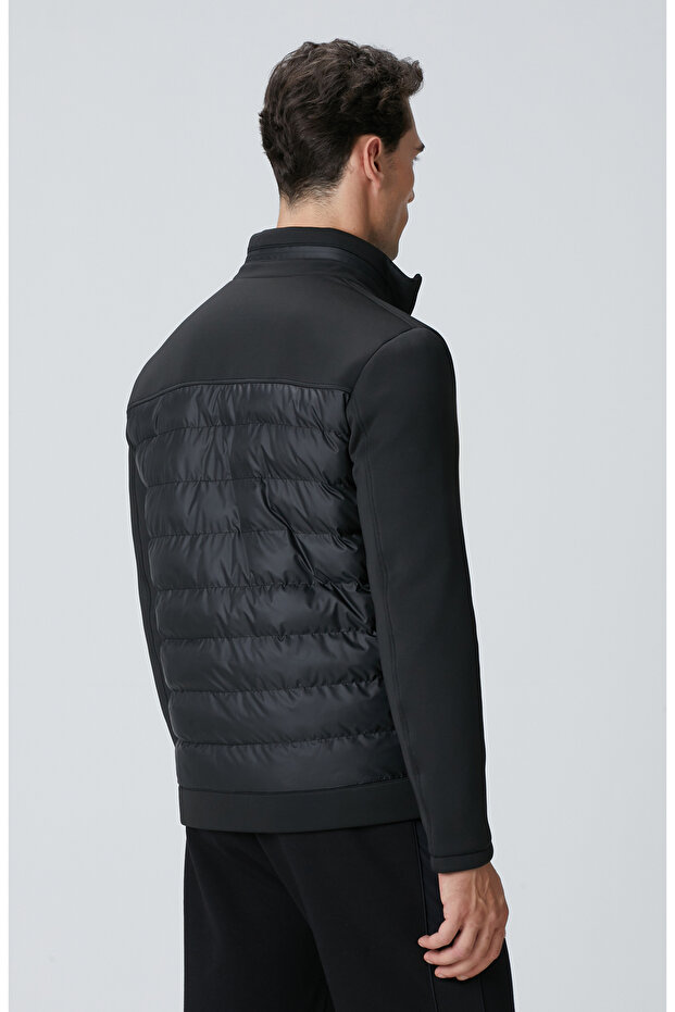 Siyah Scuba Garnili Kapitoneli Mont - 5