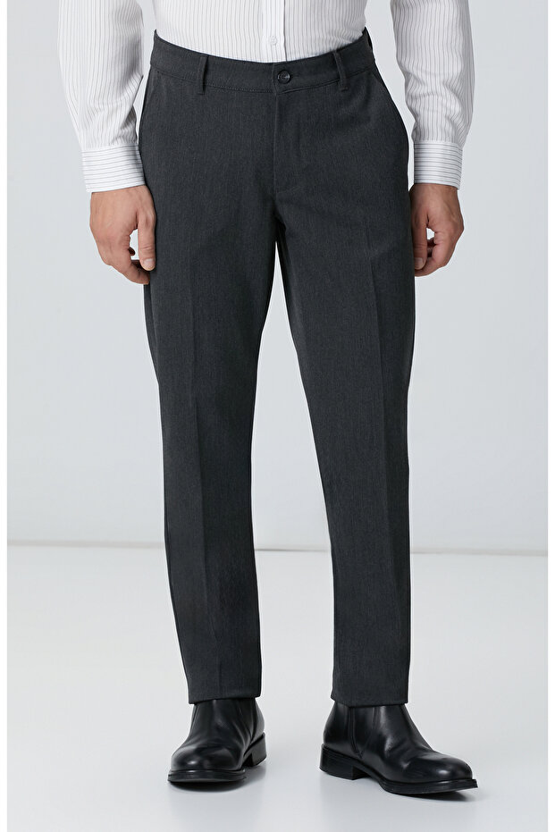 Antrasit Dokuma Pantolon - 2