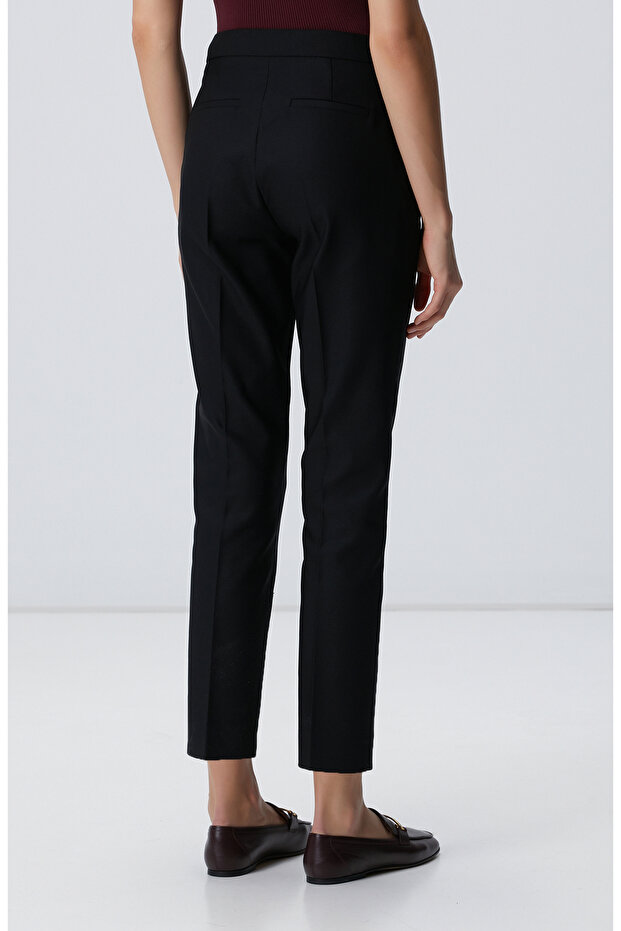 Siyah Basic Skinny Pantolon - 4