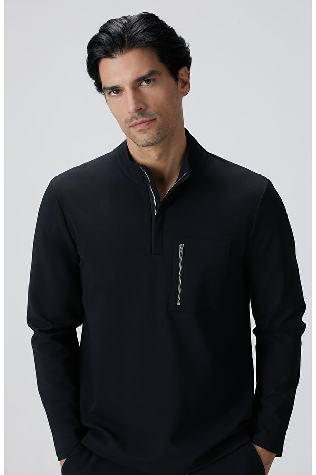 N-Tech Siyah Sweatshirt - 2