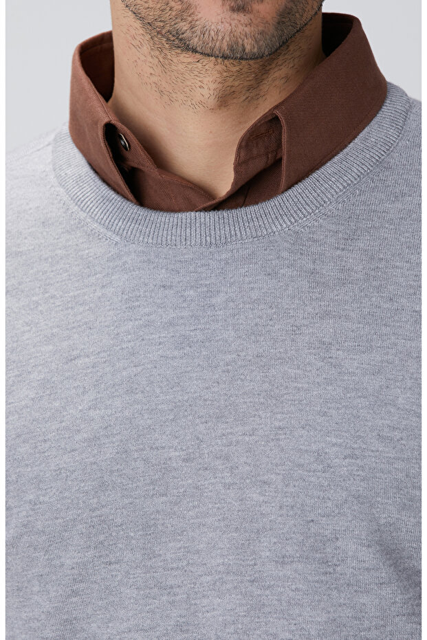 Gri Melanj Triko Kazak - 6