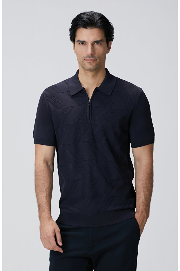 Lacivert Triko Kazak - 1