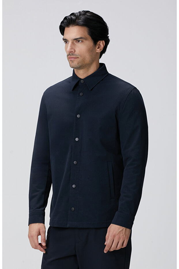 N-Tech Lacivert Dış Gömlek - 4