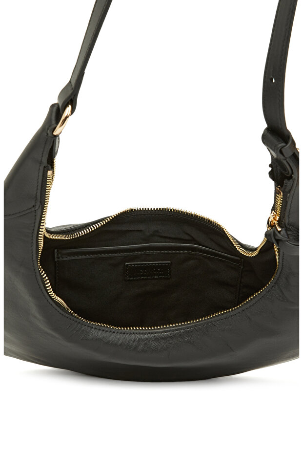 Siyah Kadın Deri Çanta - 4