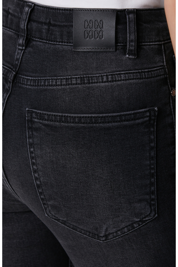 Antrasit Denim Pantolon - 6