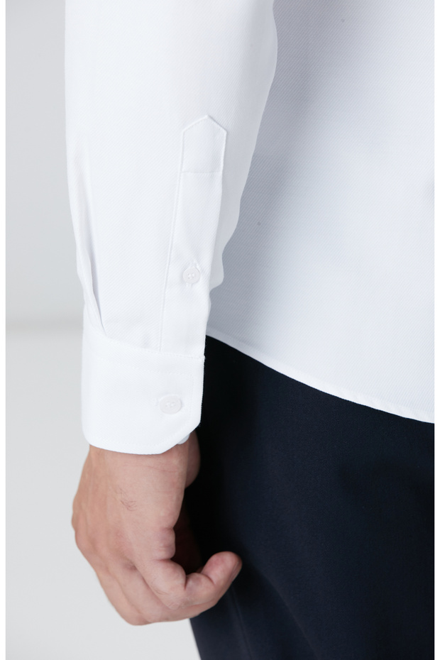 Beyaz Slim Fit Gömlek - 7