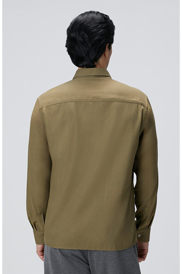 Haki Flanel Gömlek - 6