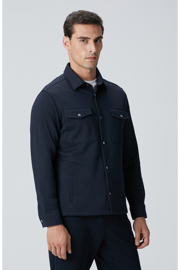 Lacivert Dış Gömlek - 4