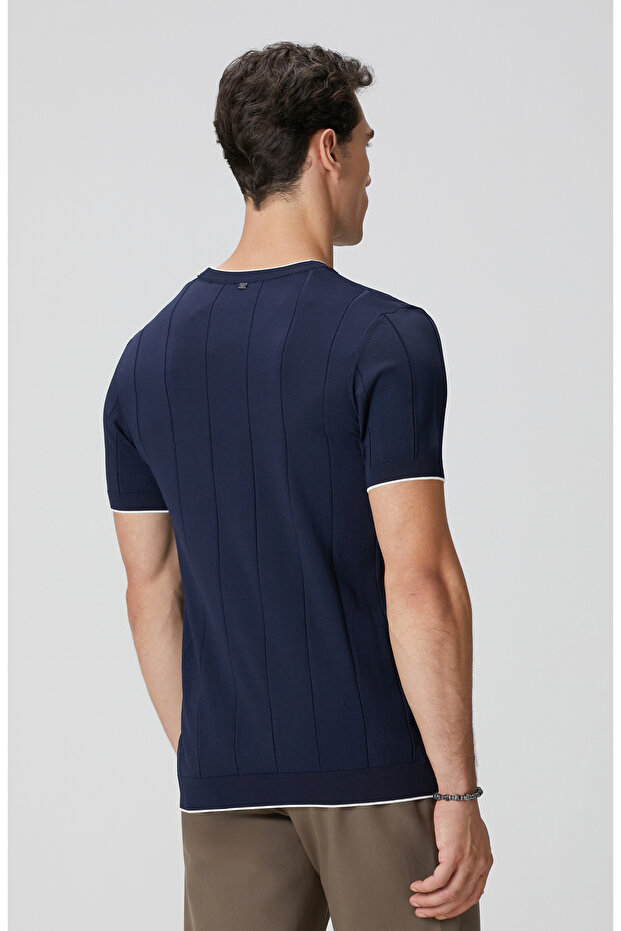 Lacivert Triko Kazak - 5