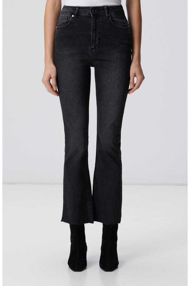 Antrasit Denim Pantolon - 2