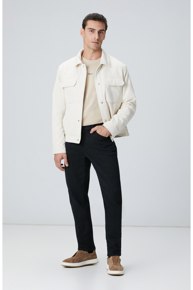 Bej Baskılı Sweatshirt - 3