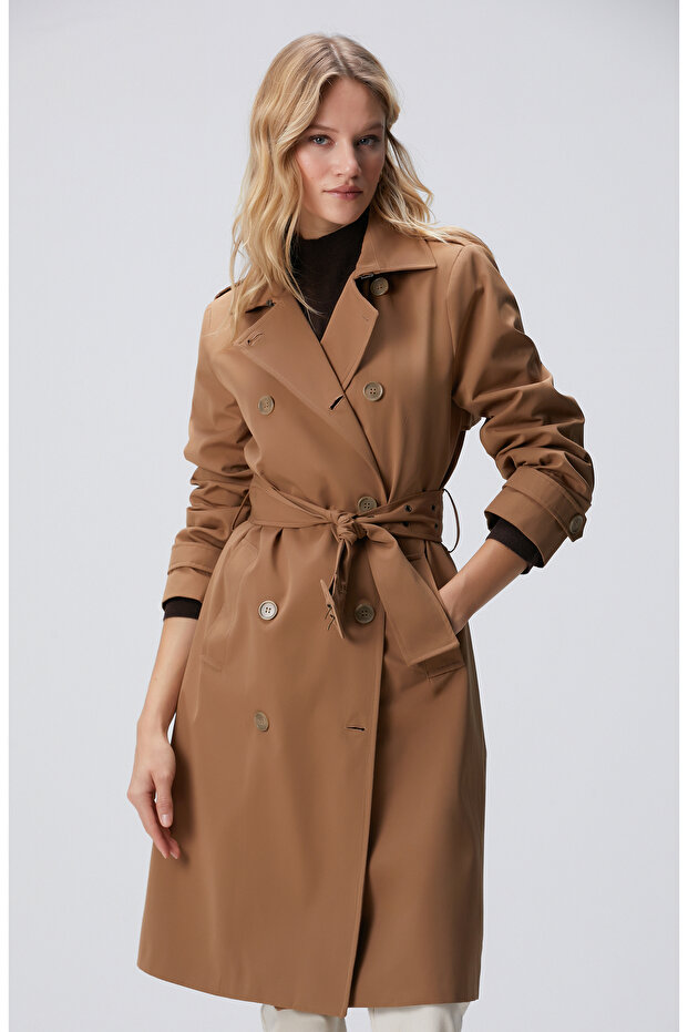 Koyu Bej Pardösü - 1