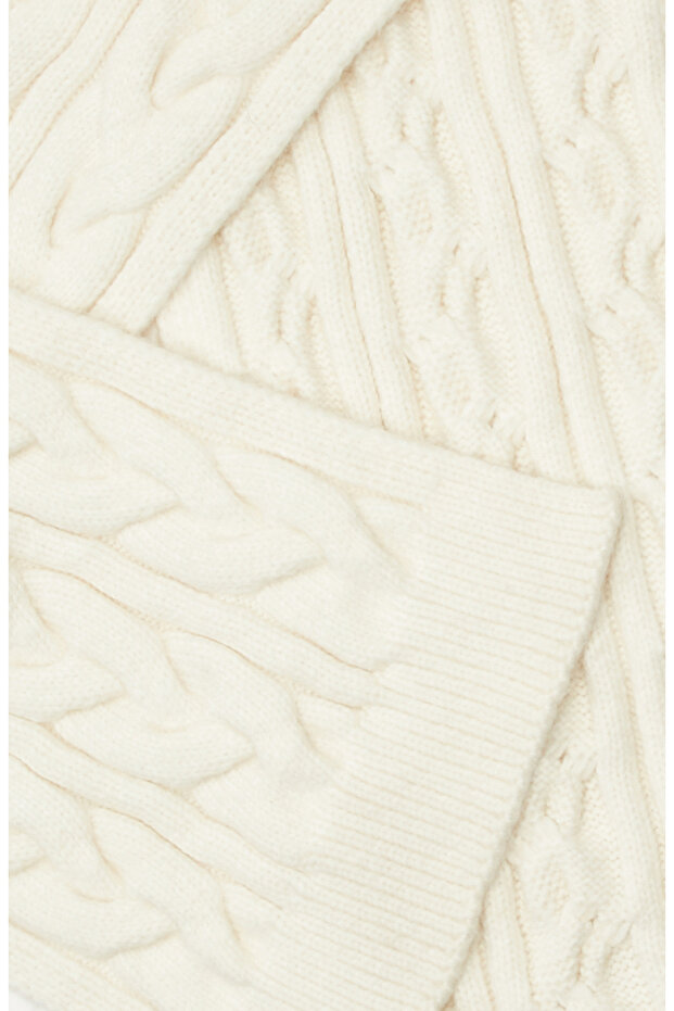 Ekru Kadın Atkı - 4