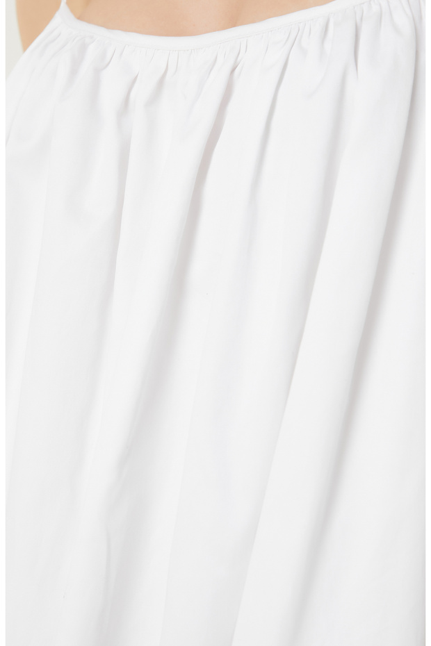 Beyaz Maksi Elbise - 6