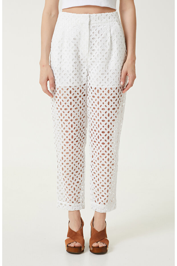 Beyaz Takım Pantolon - 3