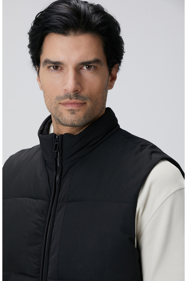 N-Tech Siyah Casual Yelek - 6