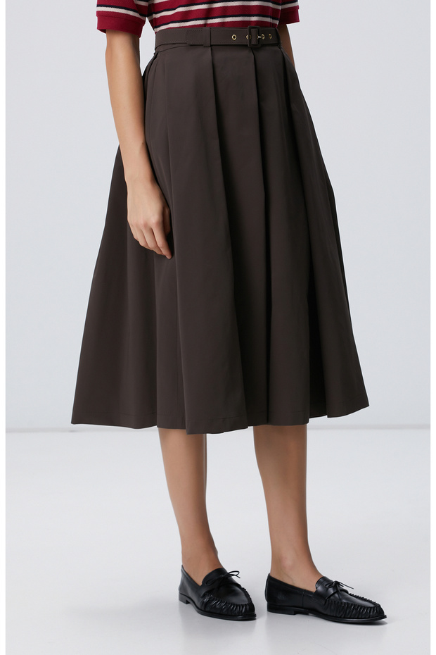 Haki Pileli Etek - 3